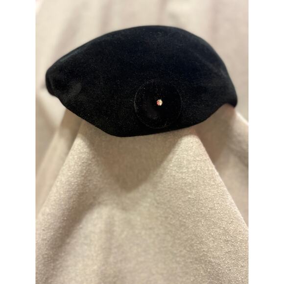 VTG 1950’s Henry Pollack, Inc. Black Genuine Velour Imported Fur Women’s Hat - Picture 9 of 12